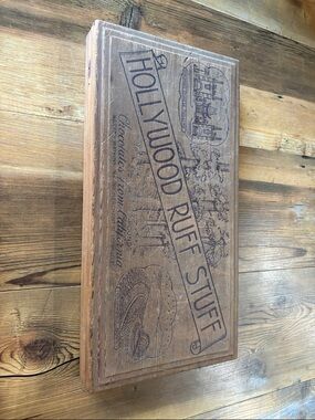 Antique Candy Wooden Box - Brown- chocolates from California, Warren Watkins LA